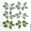 Productos de Venta Caliente Transfronterizos: Varios Estilos de Hojas de Rosa, Plantas Verdes Artificiales, Hojas de Plantas Acuáticas, Arreglos Florales Hechos a Mano para Bricolaje, Accesorios de Decoración para Paredes de Flores