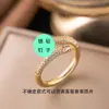 Anillo de Zirconia Micropavimentada Nuevo Transfronterizo Celebridad de Internet para Mujer, Anillo de Dedo Índice de Lujo Ligero de Moda de Gama Alta para Mujer con Apertura Ajustable