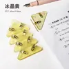 Clip Triangular de Esquina Estilo Japonés Sencillo, Clip Transparente Mate, Clip para Almacenamiento de Papeles de Examen y Documentos de Estudiantes, Clip para Bordes Anti-Rizado