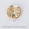Acessórios de ferragem para fivelas de conexão de maiô, fivela de conexão de metal irregular, fivela de ajuste de traje de banho, fivela decorativa para o peito do maiô