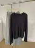 Suéter de punto sin costuras, nuevo jersey holgado estilo coreano para otoño/invierno, color liso, casual, versátil y perfecto como capa interior