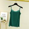 Camisa de encaje con cuello halter Chaleco pequeño Ropa exterior de verano para mujer Espalda hermosa Escote en V profundo Traje Base Top de punto sexy