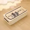 Caja de Zapatos Transparente sin Instalación Marco de Acero Engrosado Visible a Prueba de Polvo y Humedad Caja de Almacenamiento de Zapatos Caja de Almacenamiento de Ropa para el Hogar