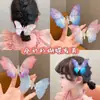 Pasador de Mariposa Móvil Alas Headdress Súper Hada Infantil Pasador Popular Accesorios para el Cabello Niña Princesa Lazo Inteligente