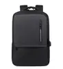 Mochila de Comercio Exterior, Gran Capacidad, Textura Simple, Bolsa de Negocios Multicompartimento, Mochila para Viajes Cortos, Estudiantes, Clases, Viajes Diarios