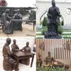 Esculturas de Bronce Fundido de Figuras Modernas, Esculturas de Bronce Guo Movero, Estatuas de Cuerpo Entero y Bustos de Celebridades, Fabricante de Esculturas de Bronce para Salones Conmemorativos
