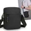 Bolsa Transversal Masculina Vertical, Tecido Oxford, Puxador de Zíper Decorativo
