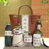 Caja de Regalo Festival del Bote del Dragón Caja Vacía 2026 Cesta de Mano Tejida Caja de Embalaje para Zongzi Caja de Regalo Práctica para Regalar