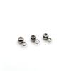 Acero inoxidable redondo soldadura de cuentas de goma anillo paralelo no se decolora chapado al vacío cuenta de posicionamiento collar cuenta de ajuste accesorios de joyería DIY