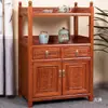 Gabinete de té gabinete de agua para té gabinete de almacenamiento de madera maciza estante para sala de estar gabinete lateral de sofá aparador pequeño gabinete de vino gabinete lateral de mesa de té