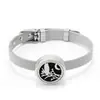Pulsera de Aromaterapia Pulsera Hebilla para Aceite Esencial Hebilla de Acero de Titanio Reloj Ajustable con Pulsera Árbol de la Vida Fábrica Outlet