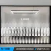 Adesivo de Logotipo Gradiente Fosco para Vidro de Escritório da Empresa Película de Privacidade para Vidro Personalizada Translúcida mas Não Transparente
