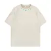 Camiseta de Manga Corta con Botón de Turquesa Sintético para Hombre y Mujer, Suede Holgada Retro Lujo Accesible Estilo Old Money Camiseta Texturizada Q