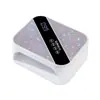 Lâmpada de unha recarregável cravejada de diamantes, luz de cura UV, secador de unhas de secagem rápida, lâmpada de unha sem fio, máquina de unha que não escurece