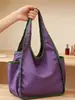 Bolso de Mano Nuevo Transfronterizo Gran Capacidad Multibolsillo Bolso de Mano para Mujer Bolso Ecológico Bolso de Hombro Bolso de Compras Plegable