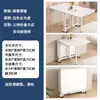 Mesa Plegable, Mesa de Comedor para Uso Doméstico, Adecuada para Apartamentos Pequeños y Propiedades de Alquiler, Mesa de Comedor Simple para Montar Puestos, Rectangular y Portátil