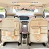 Bolsa Colgante de Almacenamiento para Coche Bolsa de Almacenamiento para Respaldo de Asiento de Coche Estante de Almacenamiento Cartoon Multifuncional Trasero de Coche Caja de Almacenamiento