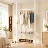 Perchero de suelo a techo, no requiere taladrar, extensible, adecuado para dormitorios, balcones y uso en interiores, con diseño reforzado y engrosado, para colgar ropa y almacenar artículos, producto transfronterizo