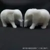 Adornos de Elefante de Mármol Blanco Natural para Atraer Riqueza, Decoraciones para Sala de Estar, Oficina, Gabinete de Entrada, Regalos de Inauguración y Apertura