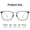 Bestseller Tmall Gafas de Titanio Puro con Lente Grande Miopía Montura de Titanio para Hombre Montura de Gafas Línea de Cejas Ultraligera Montura de Gafas Lentes Graduadas