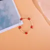 Pulsera de cuentas de arroz con flores de venta caliente transfronteriza, cuerda elástica, estilo Ins, temperamento retro, pulsera versátil, cuentas de arroz de colores