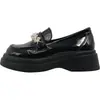 Mocasines para mujer 2026 otoño nuevo diseño de nicho perla francesa estilo británico casual versátil suela gruesa zapatos de cuero para mujer