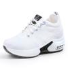 Zapatos de Mujer Estilo Nuevo 2026 con Aumento Oculto de Altura, Zapatos Casuales Transpirables de Tejido Flyknit para Primavera y Verano, Zapatos Deportivos con Amortiguación de Aire, Zapatos Casuales Versátiles para Mujer