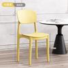 Habitación de Alquiler Mesa de Comedor Taburete de Plástico Silla de Comedor para el Hogar Apilable Taburete Engrosado Hogar Fuerte y Duradero Silla para Sala de Estar