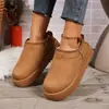Otoño 2026 Nueva Llegada Comercio Exterior Tallas Grandes para Mujer Casual Cómodo Estilo Europeo Americano Moda Ropa Exterior Botas Talla Única