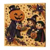 Set de Arte de Pintura de Diamantes DIY de Halloween Transfronterizo con Pegatinas de Perlas, Pintura Decorativa para Colgar en la Pared con Atmósfera Festiva