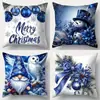 Conjunto de Fronhas de Natal da Amazon Conjunto Combinado de Natal Transfronteiriço Conjunto de Fronhas Festivas para Casa Estampado Venda Direta da Fábrica