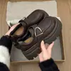 Mocasines Negros para Mujer con Suelas Gruesas que Aumentan la Altura, Zapatos Ligeros de Cuero 2026, Zapatos de Vestir con Suelas Gruesas que Aumentan la Altura de 3.5cm