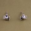 Pendientes de plata de ley 925, pendientes vintage de escarabajo, joyería de plata para mujer al por mayor, pendientes de moda coreana.