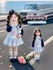 Vestido de estilo preppy para niña, colección otoño 2026, nuevo vestido de princesa de dibujos animados para bebés, estilo primavera y otoño, vestido de moda para niña