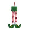 Colgante de pierna de elfo para árbol de Navidad transfronterizo Decoración navideña Pierna de elfo de Santa Arreglo de ambiente