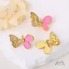 Mariposa Nuevo Super Hada Elegante Accesible Lujo Moda Cobre Chapado en Oro Circonita Personalizado DIY Accesorios de Joyería Hechos a Mano Venta al por Mayor