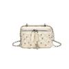 Bolso Pequeño Cuadrado Yo Zi con Incrustaciones de Diamantes Rombos para Mujer 2025 Verano Estilo Occidental Cadena Todo-partido Bolsa Caja Bolso Cruzado para Viaje