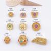 Cuentas sueltas de oro y arena Gufa, cuentas de transferencia, accesorios para pulseras, accesorios para pulseras, materiales para cuentas al por mayor