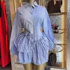 Moda Transfronteriza Europea y Americana para Mujer Verano 2026 Nuevo Elegante y Estilizado Vestido Camisa de Manga Larga Irregular con Cuello y Botones