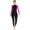 Traje de Buceo de una Pieza Transfronterizo de 3/2 mm para Mujer, Traje de Buceo de Manga Larga a Prueba de Frío y Cálido, para Snorkel, Surf, Natación de Invierno, Traje de Baño de Buceo