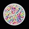 Contas Porosas e Não Porosas Acrílicas Fosco Cor Sólida Acessórios para Joias DIY com Contas Pulseira Colar Cor Macaron Contas Soltas