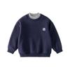 [Antiestático] Suéteres de Terciopelo Austriaco para Niños Cotton Hall Más Terciopelo Ropa de Otoño e Invierno para Niños Tops Engrosados para Niñas