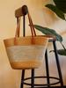 Nova Bolsa de Praia de Verão de Alta Qualidade Grande Capacidade Bolsa de Ombro Trançada Bolsa de Rattan e Palha Cesta de Legumes Bolsa Balde