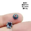 En stock al por mayor, retención de color duradera, tapas de flor gris hierro, tapas de cuentas, estilo vintage, accesorios para pulseras y joyería DIY
