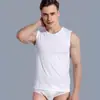 Camiseta sin mangas de verano para hombre con hombros anchos y cuello redondo, transpirable, ajustada, capa base para deportes y fitness, camiseta interior de color liso, disponible para dropshipping