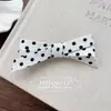 Pinza de Pelo de Resorte con Lunares de Tela Dongdaemun de Corea del Sur, Pinza Lateral Elegante de Gama Alta para Cabello Semirecogido, Accesorios para el Cabello para Mujeres