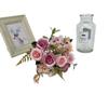 Rosas Coloridas de Outono Artificiais Transfronteiriças, Flores Falsas, Buquês de Flores Simuladas, Decoração de Casa e Casamento, Arranjos de Paisagismo, Itens Decorativos