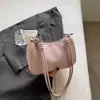 Moda Nova Primavera 2026 Cor Sólida Casual Simples Grande Capacidade Ombro Único Transversal Bolsa de Axila Bolsa de Mão Bolsa Mulheres