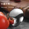 Cuchara para Hot Pot de Acero Inoxidable 304 con Punta de Cola, Cucharón de Sopa Suave, Cuchara de Sopa de Mango Largo, Cuchara para Gachas, Colador de Cocina para el Hogar