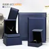 Suministro Directo Transfronterizo de Cajas de Joyería de Cuero PU Cepillado Grueso de Gama Alta, Empaque para Pulseras, Cajas para Collares, Cajas para Anillos al por Mayor